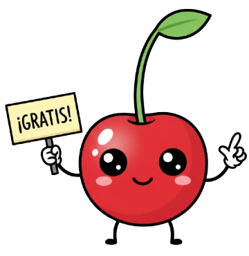 Cherry character explaining
